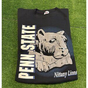 Vintage Penn State Nittany Lions sweatshirt mens XL black crewneck football 27